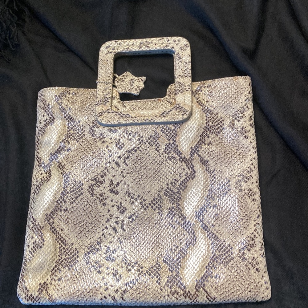 Python Snakeskin Leather Tmrw Studio Handbag. Nwot - image 4